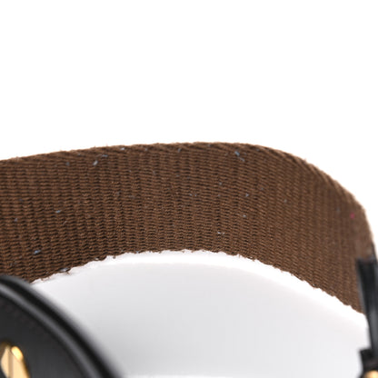 Fendi Ribbon Vitello Century FF 1974 Flat Studded Strap You Fango Marrone Ebano 5 of 5
