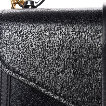 Chloe Shiny Goatskin Calfskin Aby Chain Shoulder Bag Black 9 of 11