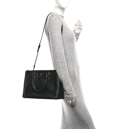 Prada Saffiano Medium Galleria Double Zip Tote Black 2 of 9