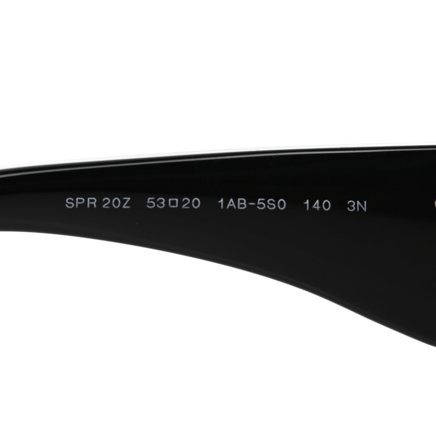 Acetate Oval Symbole Sunglasses SPR 20Z Black