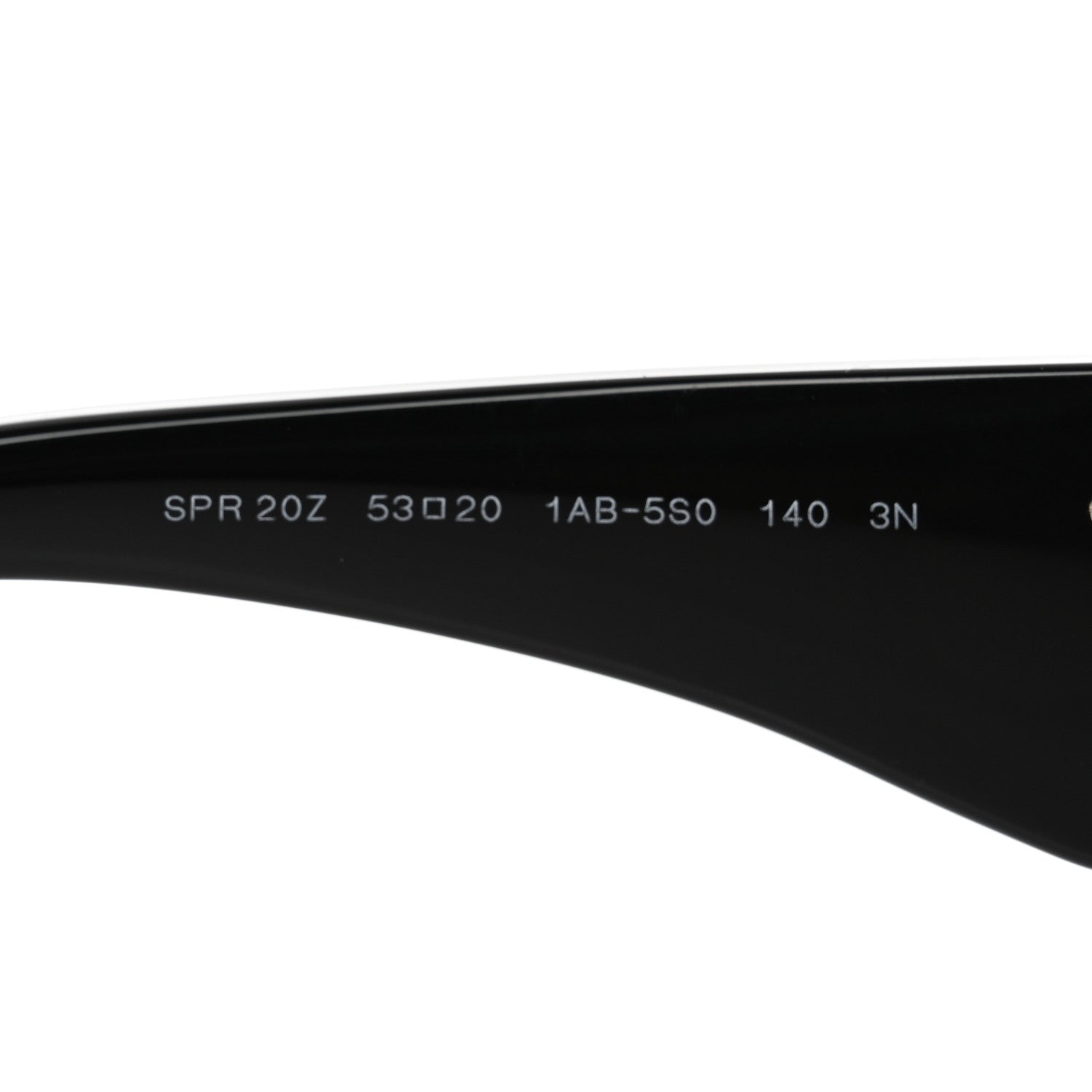 Prada Acetate Oval Symbole Sunglasses SPR 20Z Black 5 of 8