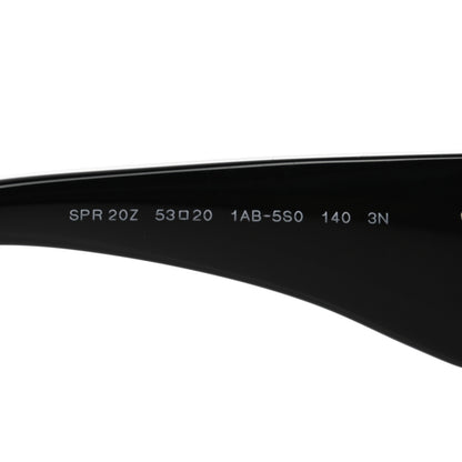 Prada Acetate Oval Symbole Sunglasses SPR 20Z Black 5 of 8