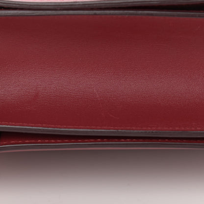 Celine Box Calfskin Small Classic Box Flap Bag Red 15 of 16