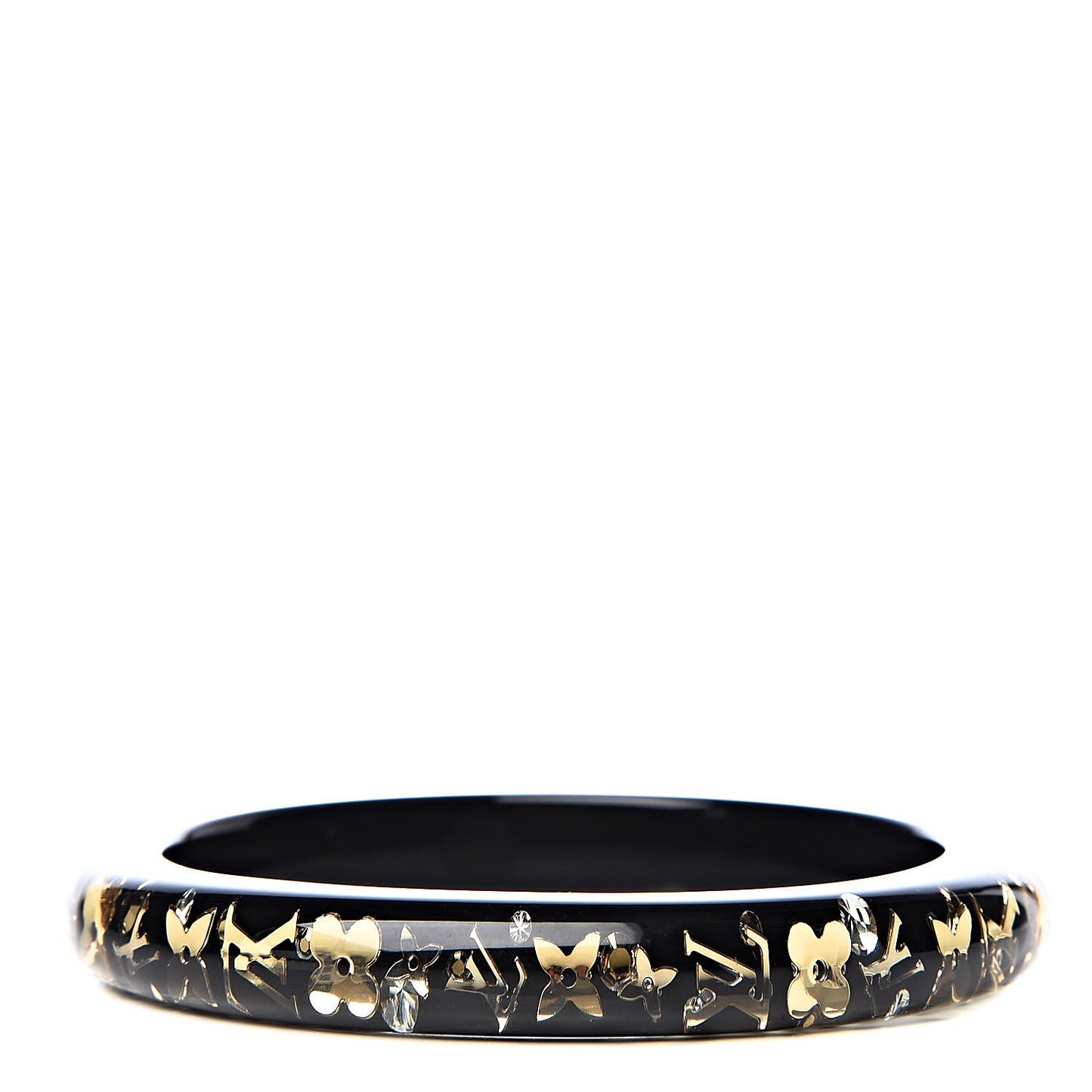 Resin Swarovski Medium Inclusion Bracelet PM Black