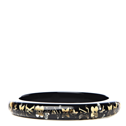 Louis Vuitton Resin Swarovski Medium Inclusion Bracelet PM Black 1 of 3