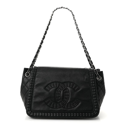 Chanel Calfskin Medium On the Bund Flap Black 1 of 14