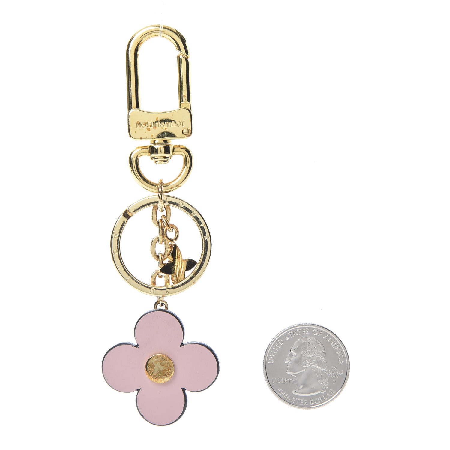 Louis Vuitton Monogram Blooming Flowers BB Bag Charm Key Holder Pink 2 of 5