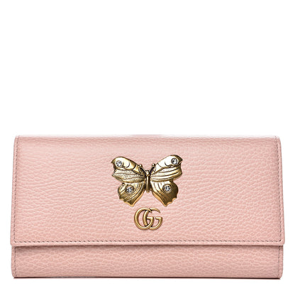 Gucci Dollar Calfskin Garden Continental Wallet Perfect Pink 1 of 8