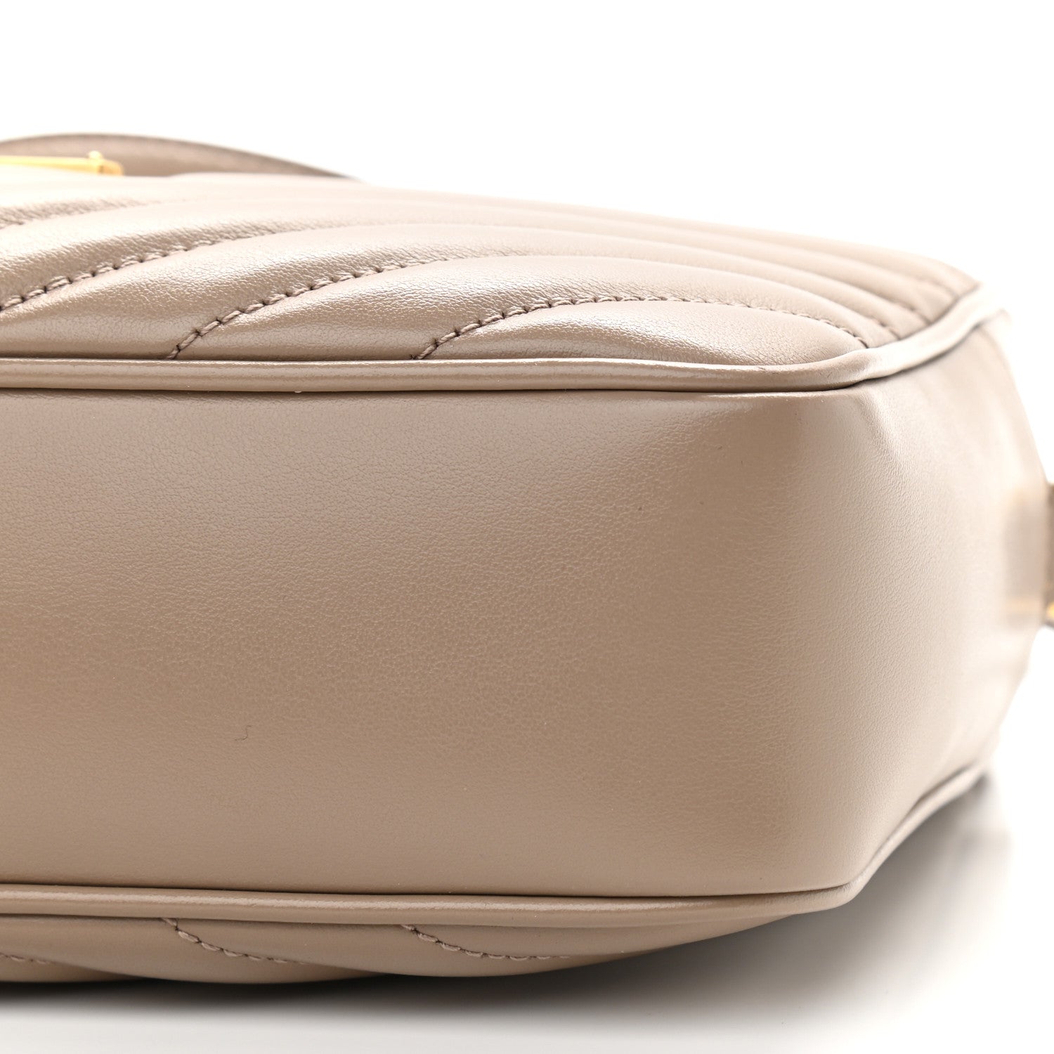 Saint Laurent Calfskin Matelasse Monogram Lou Camera Bag Dark Beige 10 of 11