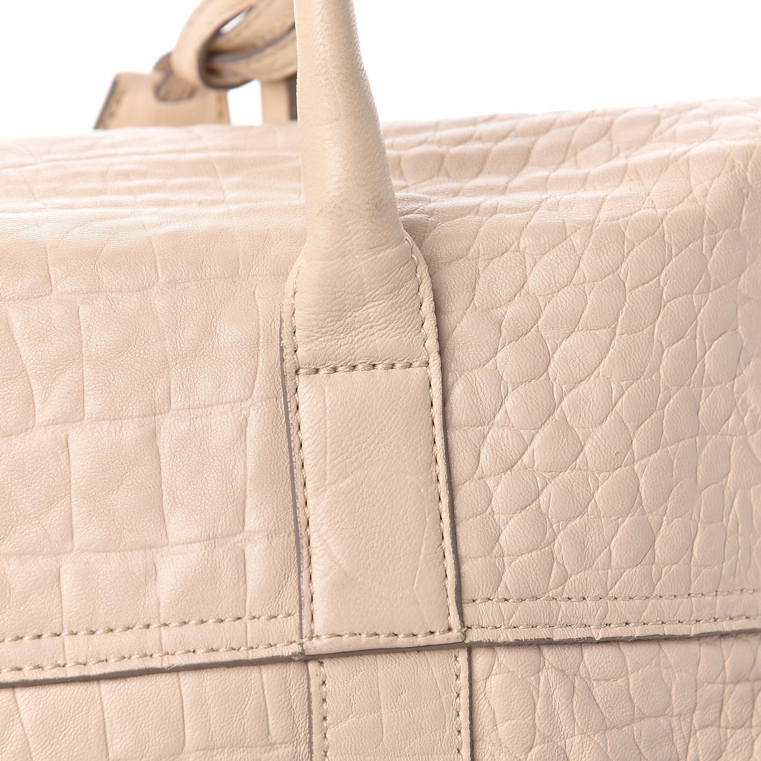 Mulberry Calfskin Crocodile Embossed Bayswater Snowball White 16 of 21