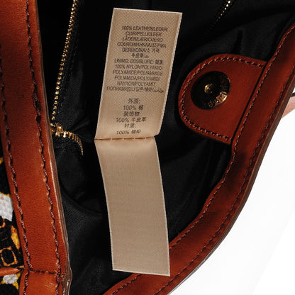 Burberry Calfskin Canvas Starburst Print Tote Tan 9 of 11