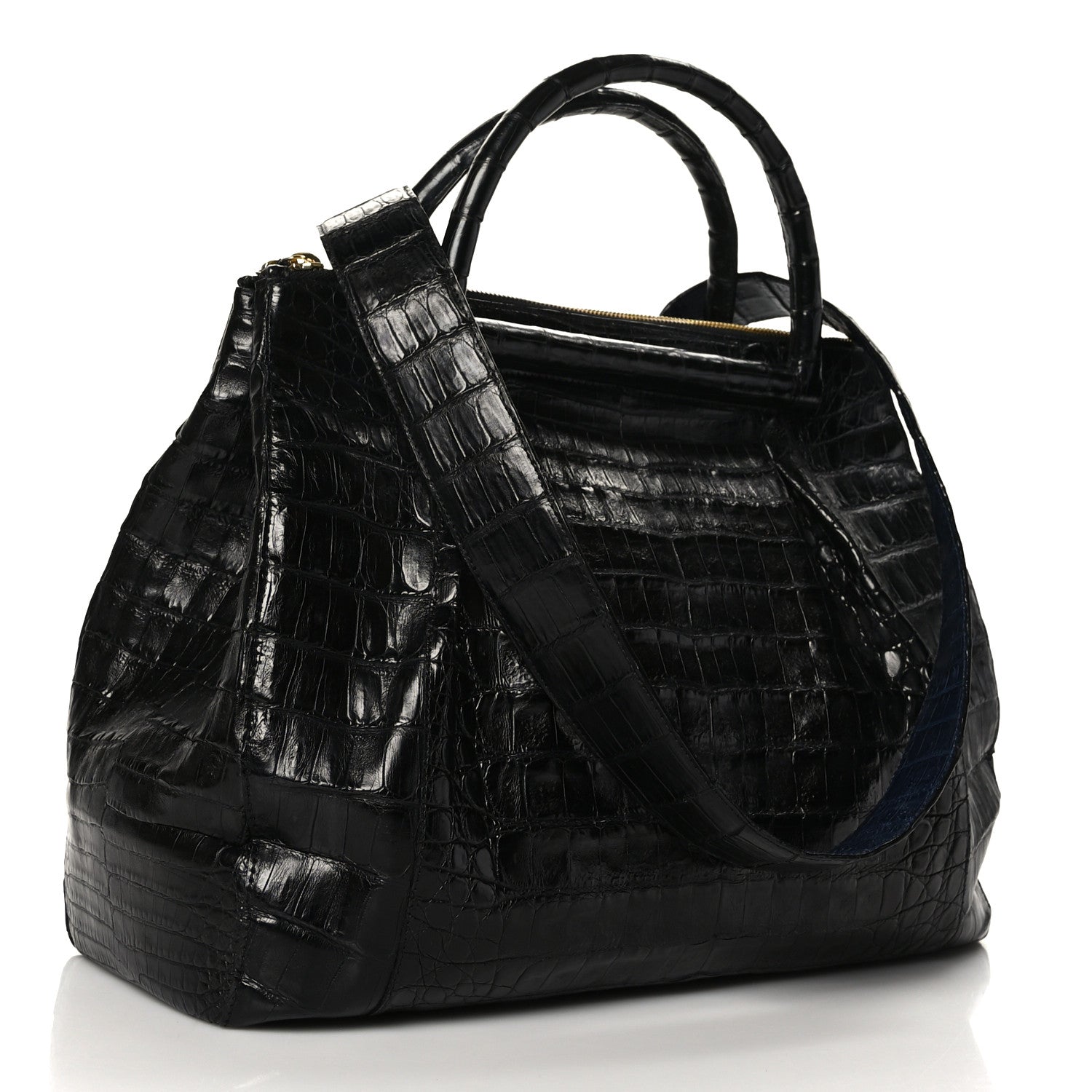 Nancy Gonzalez Crocodile Top Handle Black 2 of 8