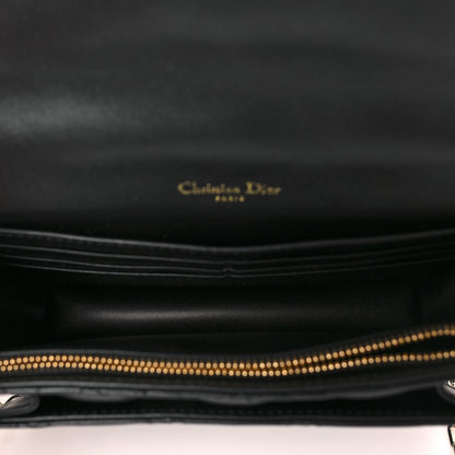 Christian Dior Lambskin Cannage Lady Dior Chain Pouch Black 5 of 9