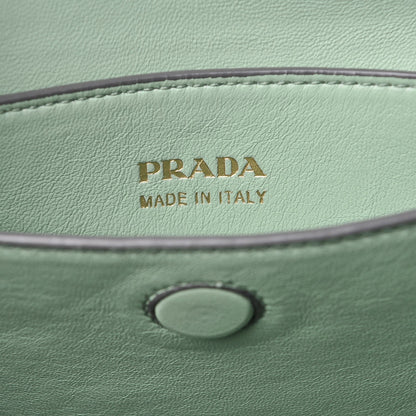 Prada Saffiano Cuir Medium Double Bag Granito Acquamarina 7 of 8