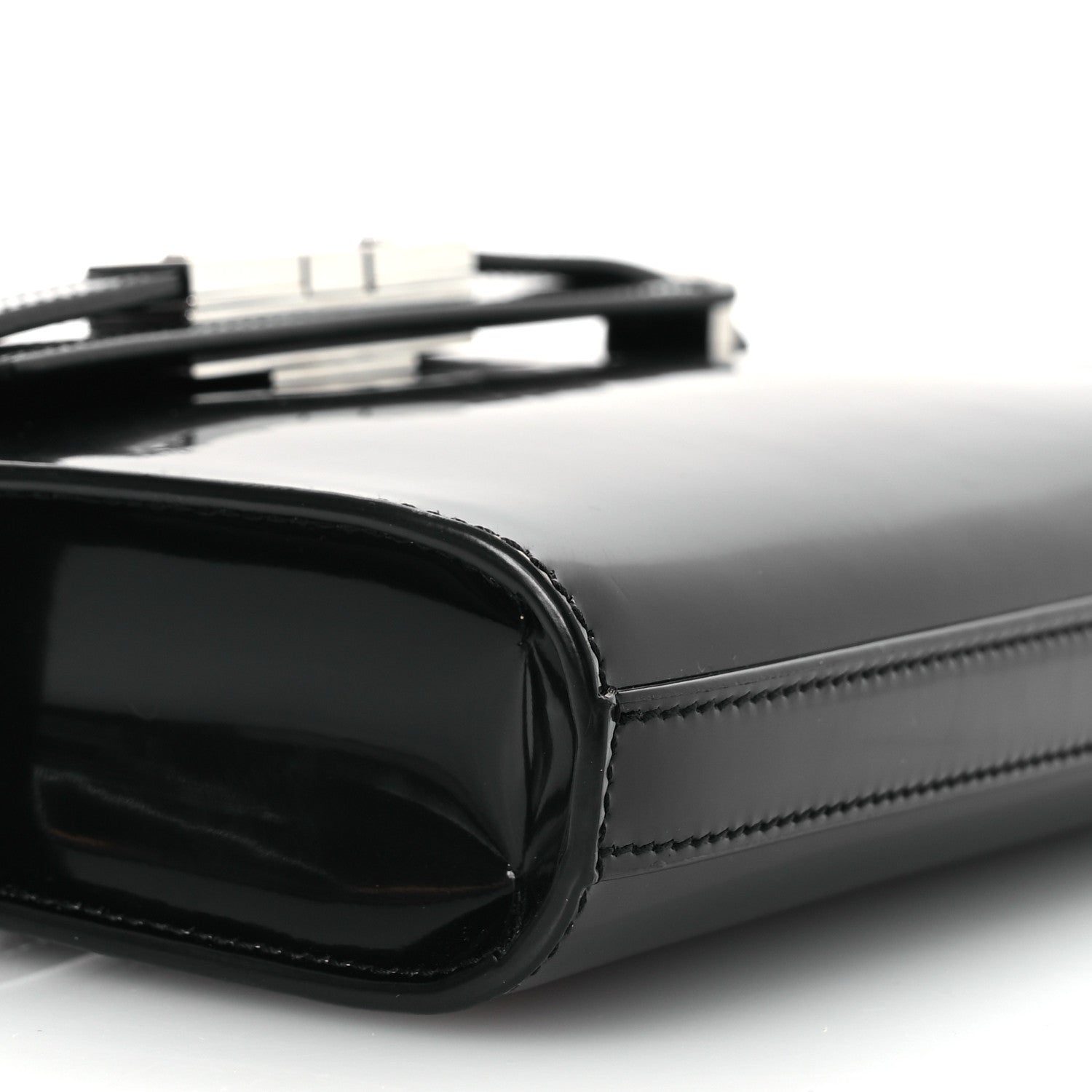 Saint Laurent Patent Mini Manhattan Shoulder Bag Black 9 of 11