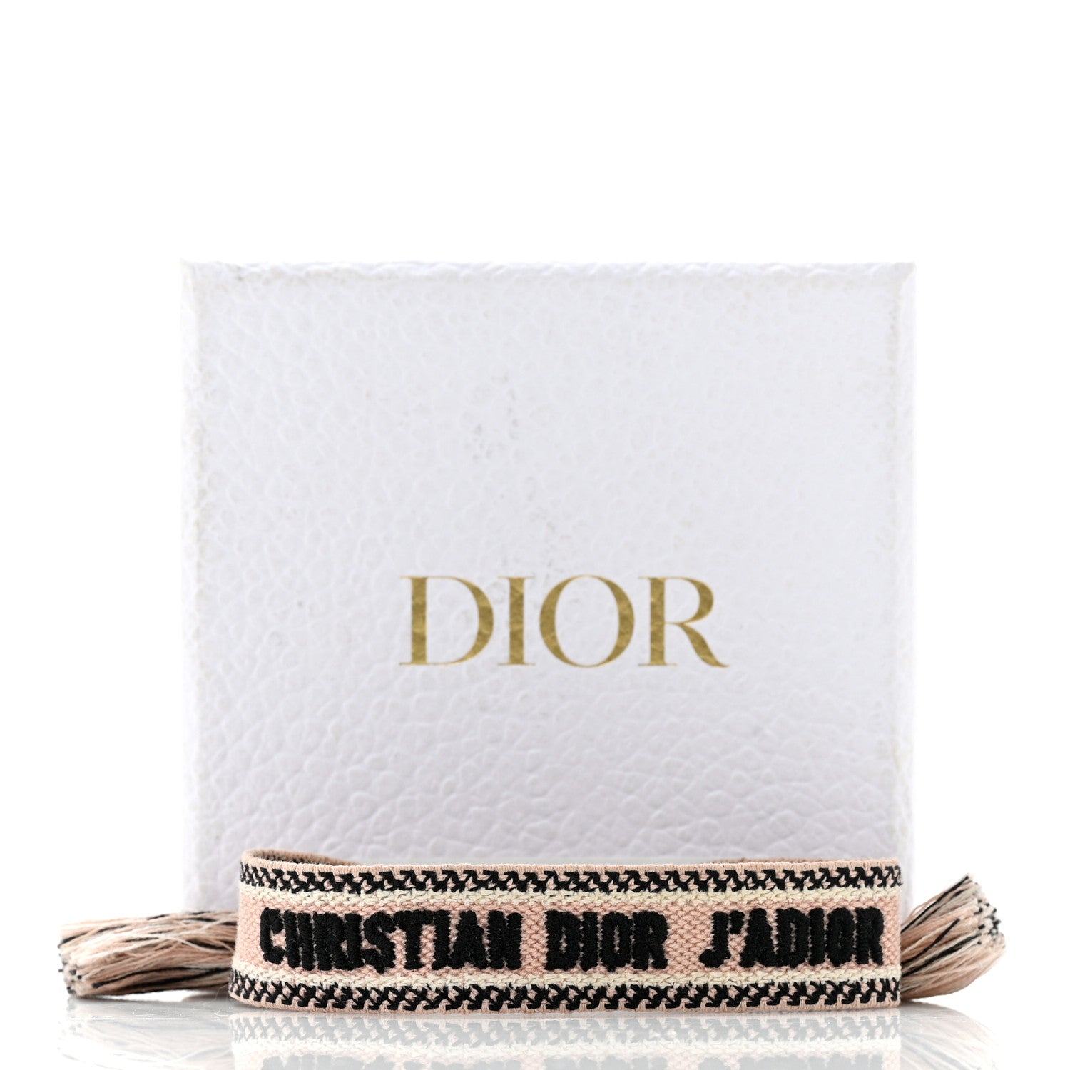 Christian Dior Woven Cotton J'Adior Friendship Bracelet Pink 5 of 5