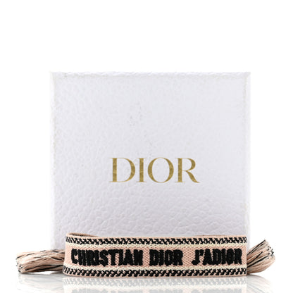 Christian Dior Woven Cotton J'Adior Friendship Bracelet Pink 5 of 5