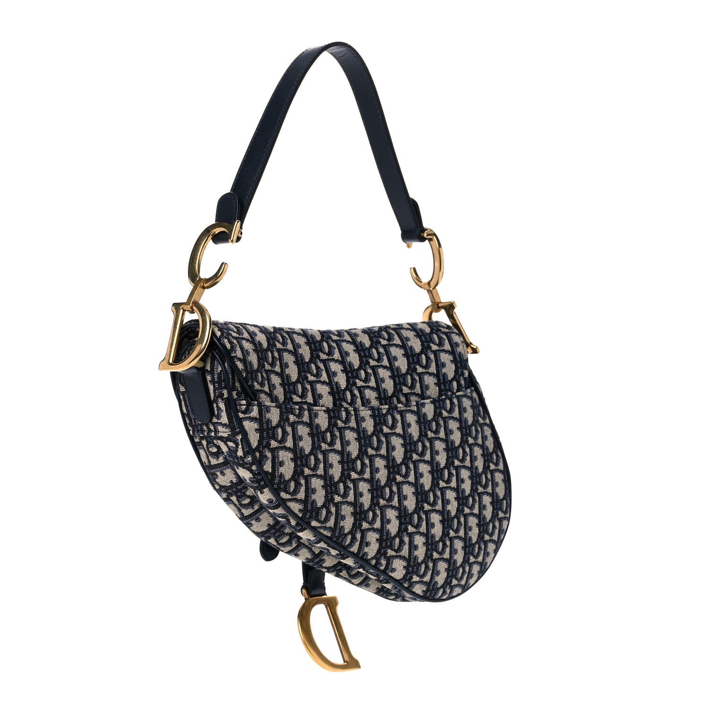 Oblique Saddle Bag Blue