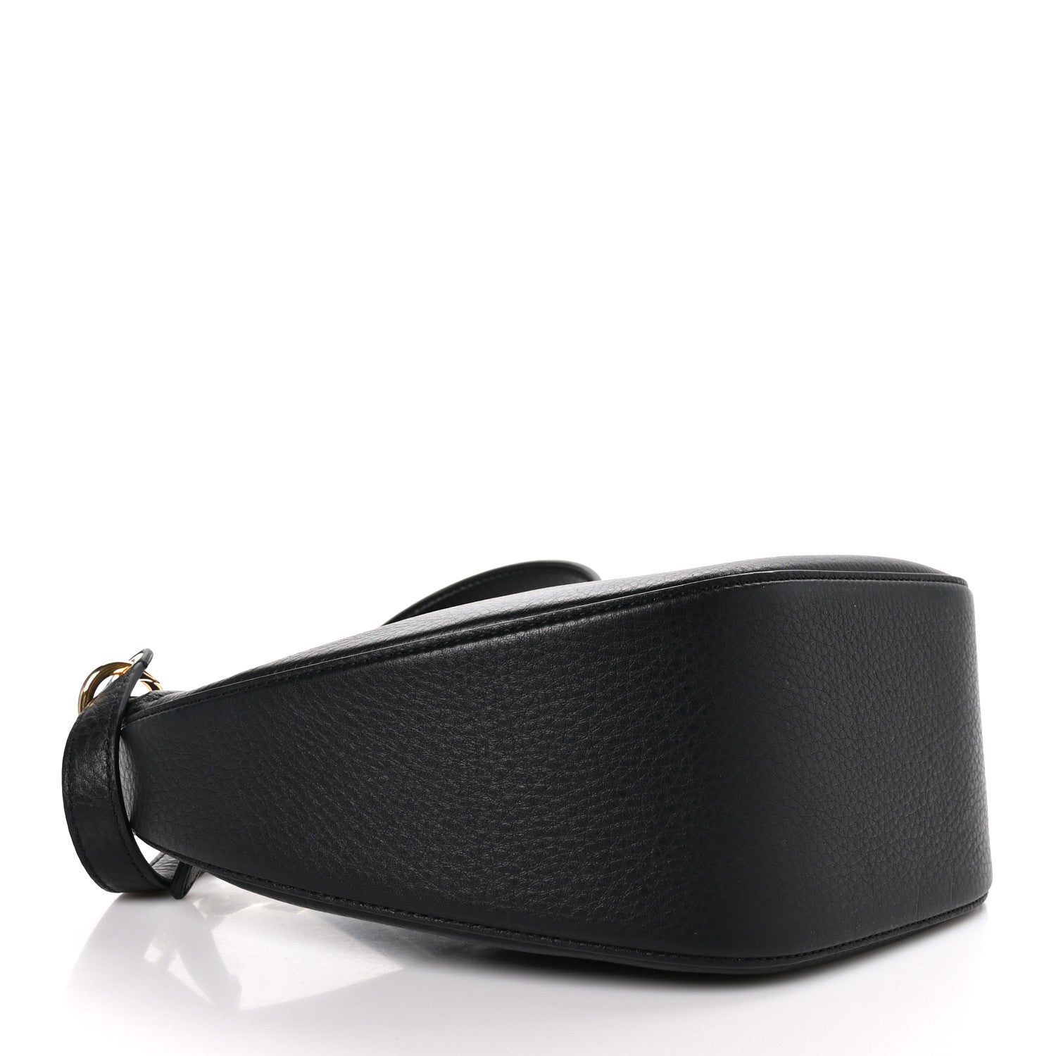 Valentino Garavani Grainy Calfskin Small Vlogo Moon Hobo Bag Black 4 of 9