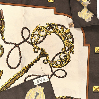 Hermes Silk Les Cles Scarf 90 3 of 3