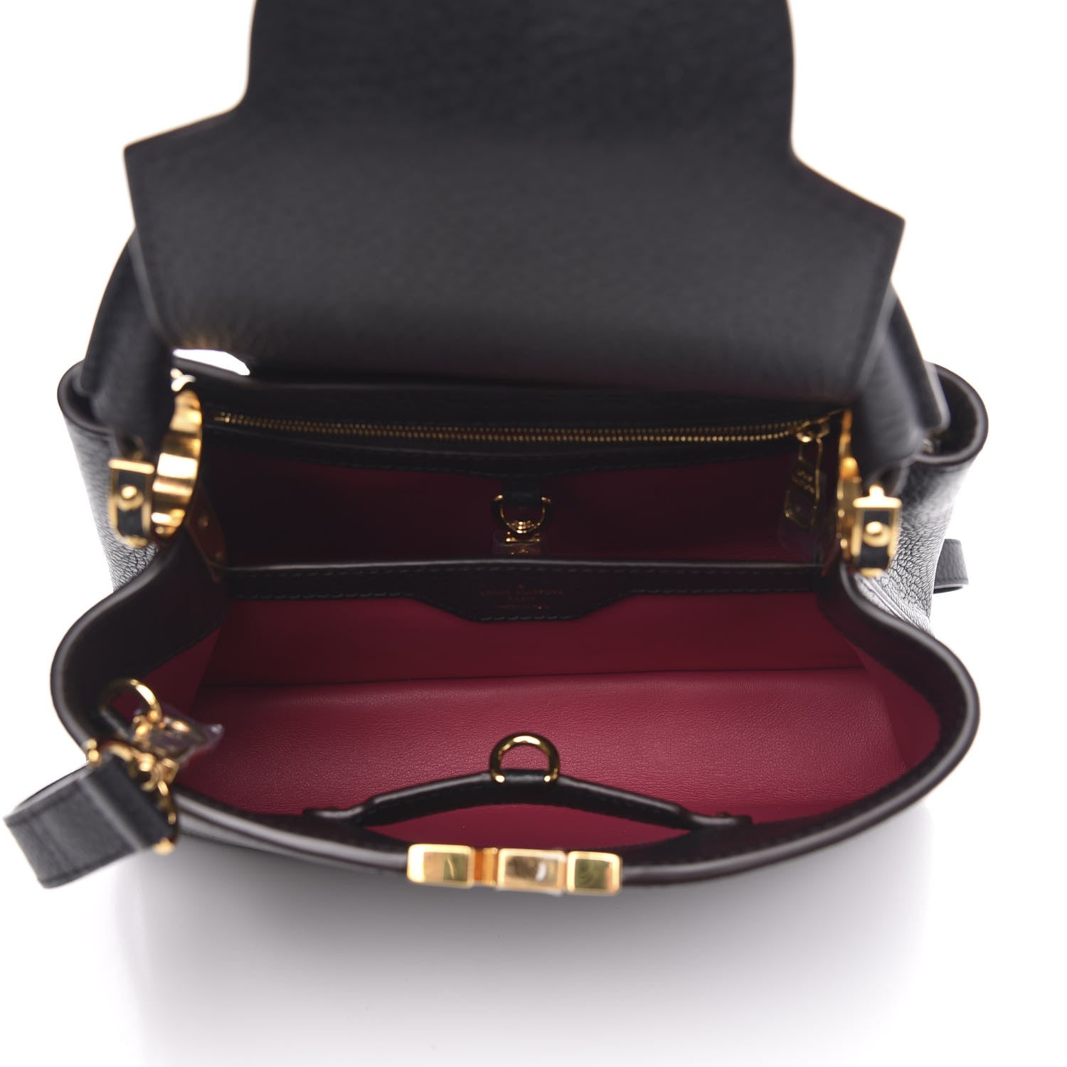 Louis Vuitton Taurillon Capucines BB Black 5 of 9
