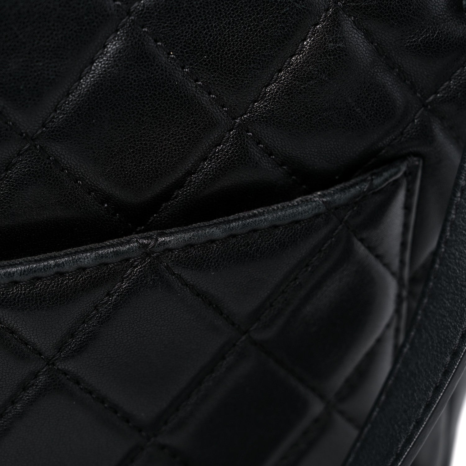 Chanel Lambskin Quilted Messenger Bag Black 17 of 21