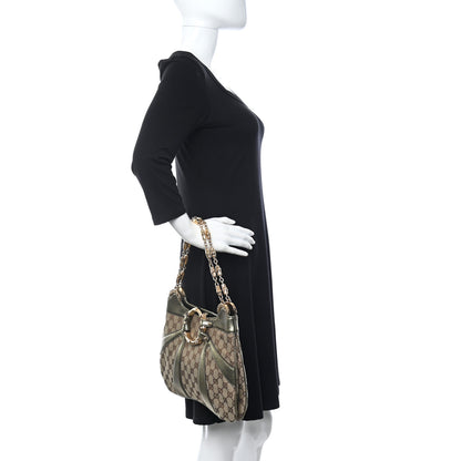 Gucci Monogram Bamboo Chain Tom Ford Shoulder Bag Metallic 2 of 6