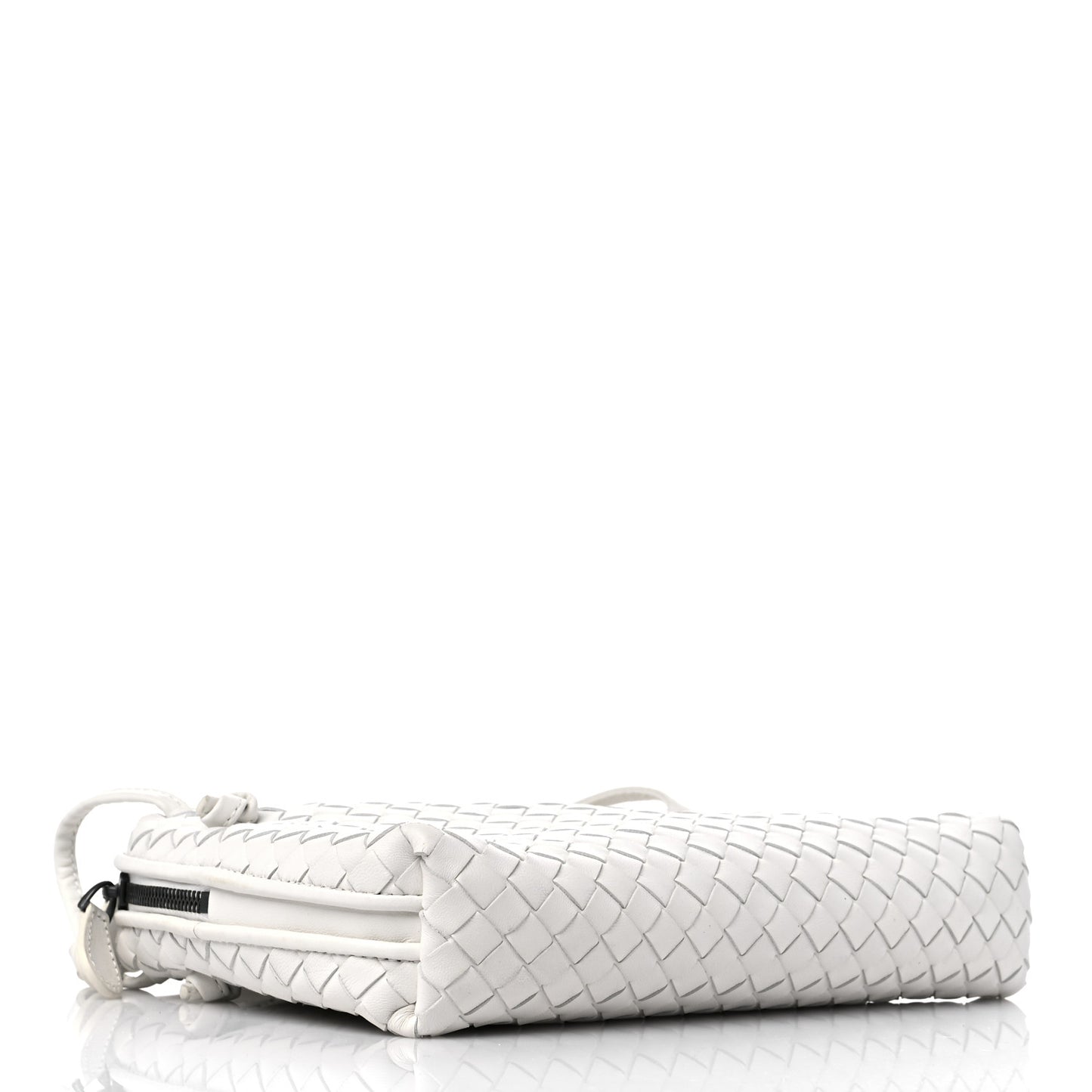 Nappa Intrecciato Nodini Crossbody Messenger White