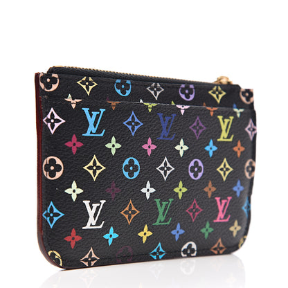 Louis Vuitton Monogram Multicolor Key Pouch Black Grenade 2 of 6