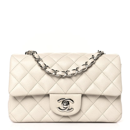 Chanel Caviar Quilted Mini Rectangular Flap Ivory 1 of 11
