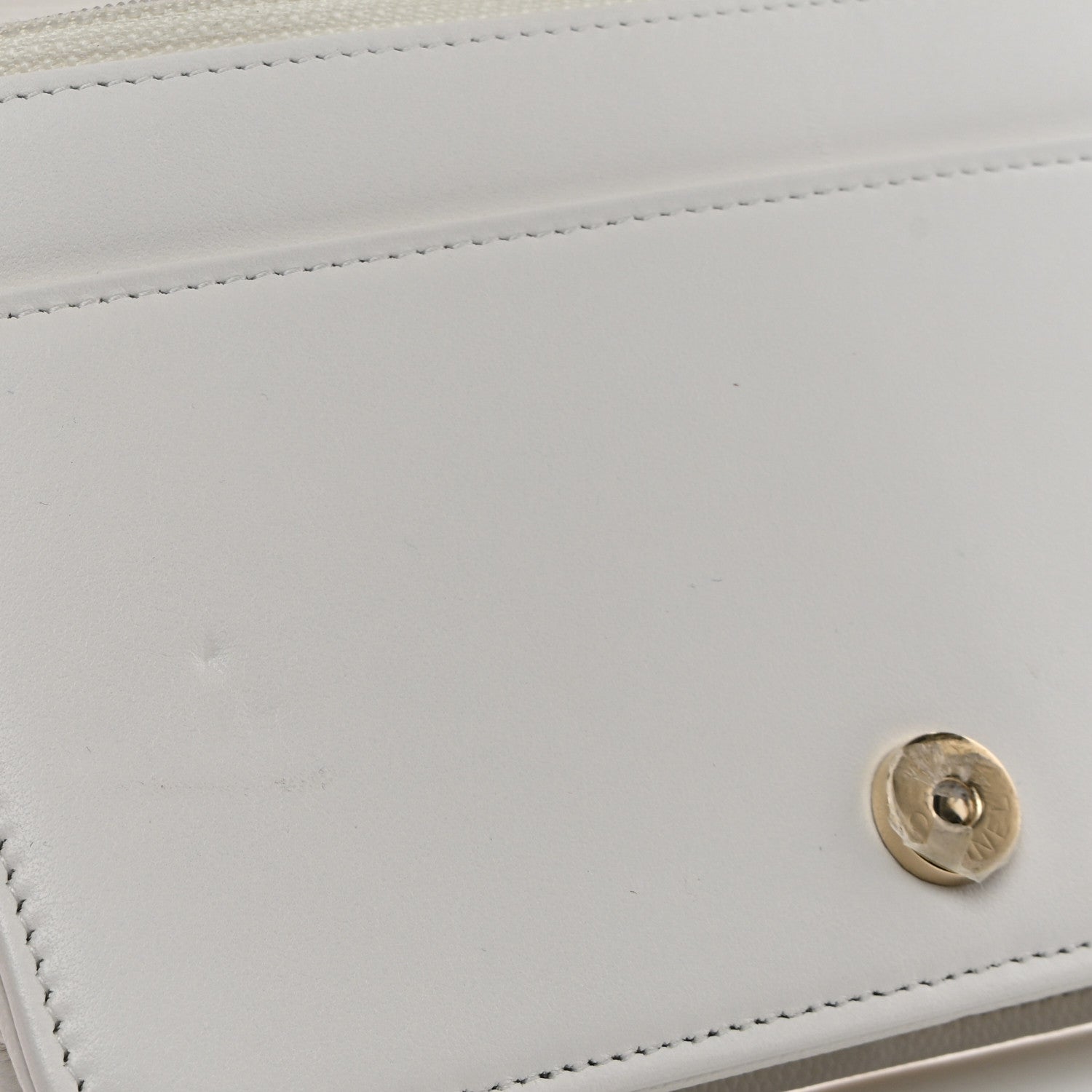Chanel Caviar Quilted Boy Wallet On Chain WOC White 12 of 13