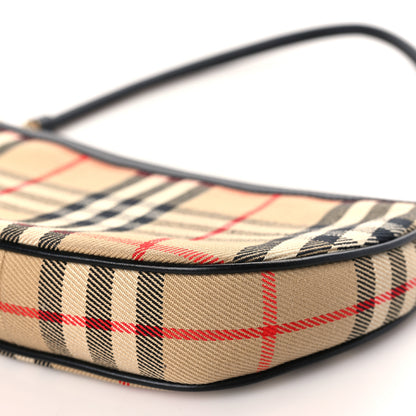 Burberry Vintage Check Calfskin Olympia Pouch Archive Beige 8 of 9