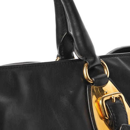 Prada Soft Calf Shopping Tote Black 15 of 15