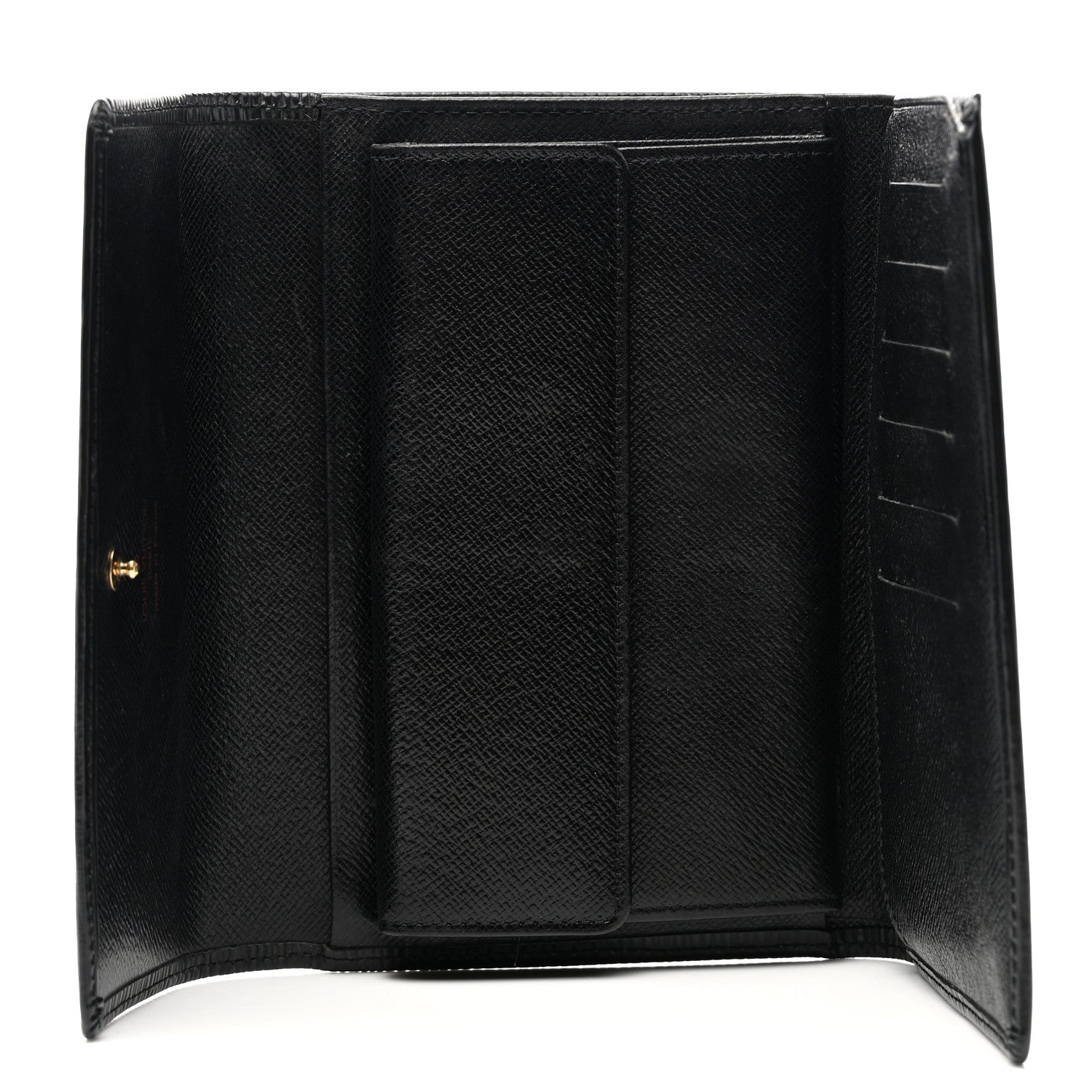 Louis Vuitton Epi Porte Tresor Etui Papiers Wallet Black 5 of 7