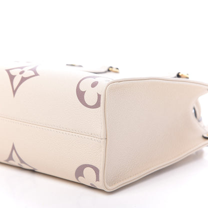 Louis Vuitton Empreinte Monogram Giant Onthego PM Creme Bois De Rose 7 of 10