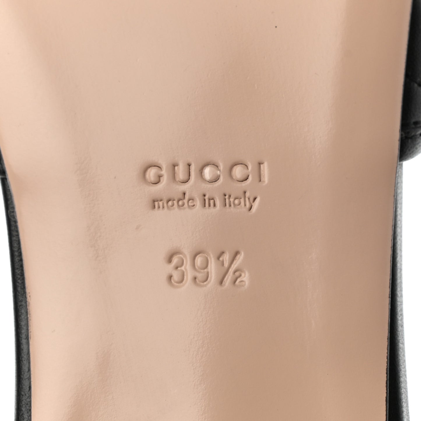 Nappa Matelasse GG Marmont Flat Slide Sandals 39.5 Black