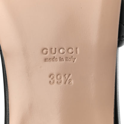 Gucci Nappa Matelasse GG Marmont Flat Slide Sandals 39.5 Black 9 of 9
