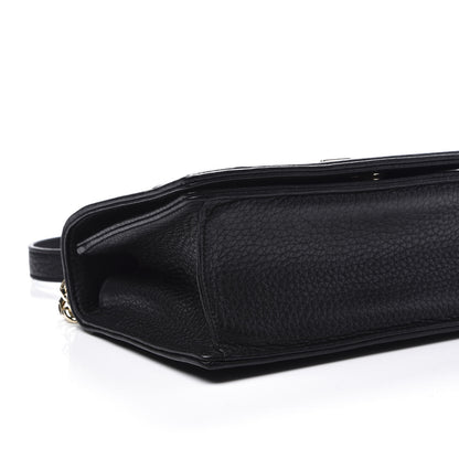 Christian Dior Grained Calfskin Small Diorama Flap Bag Black 6 of 8