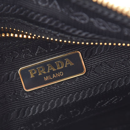 Prada Vitello Daino Pochette Bag Black 6 of 10
