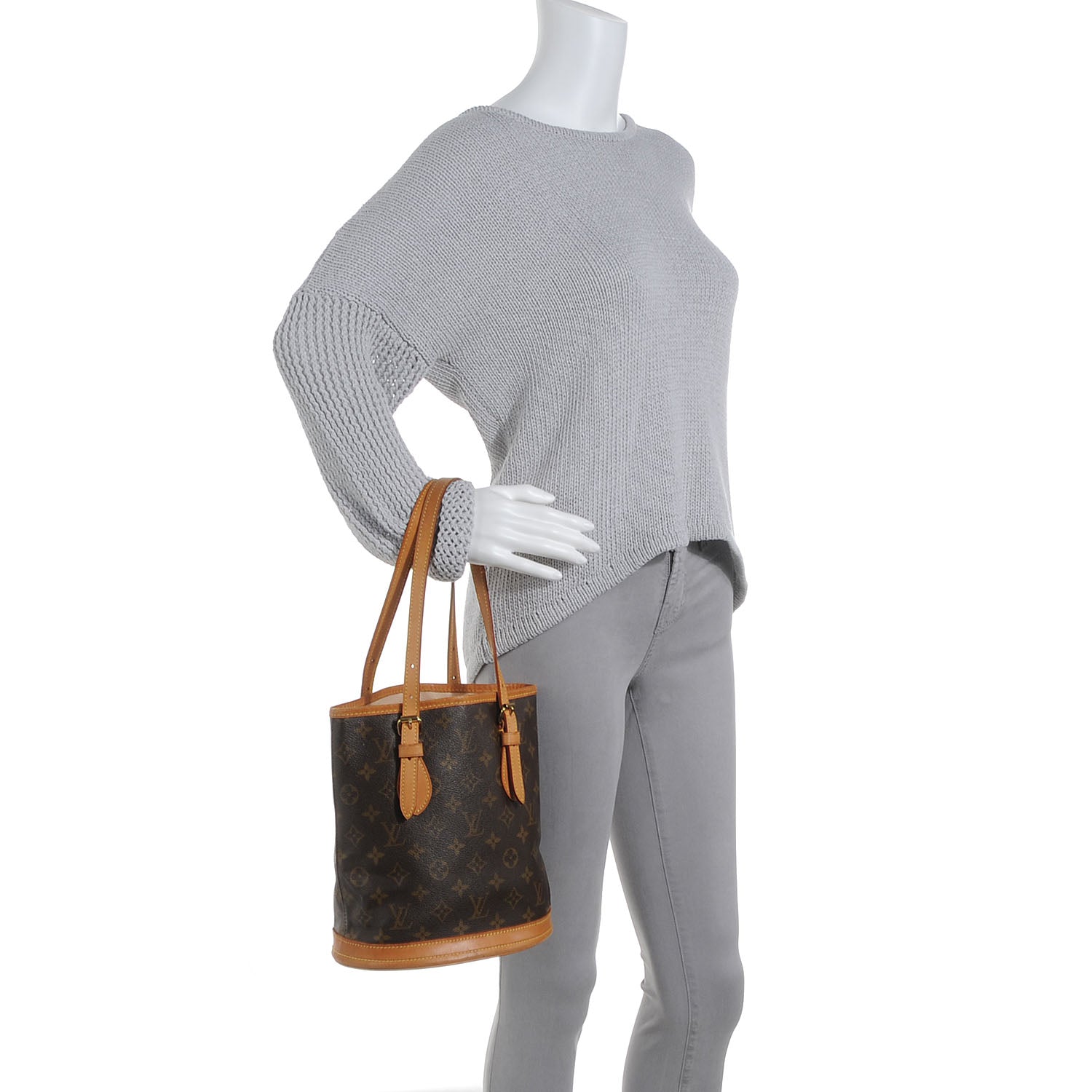 Louis Vuitton Monogram Petit Bucket 23 2 of 7