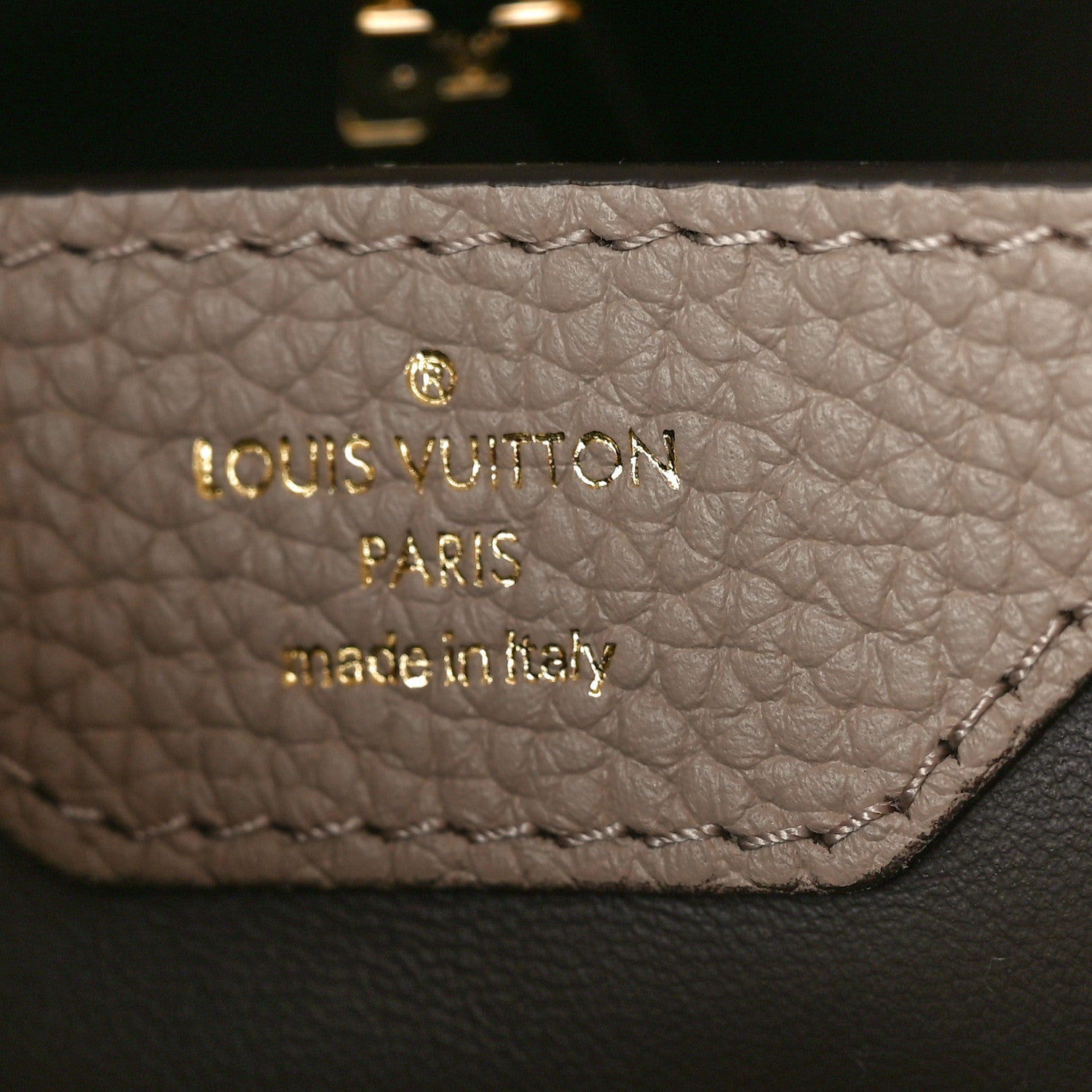 Louis Vuitton Taurillon Capucines BB Galet 6 of 9