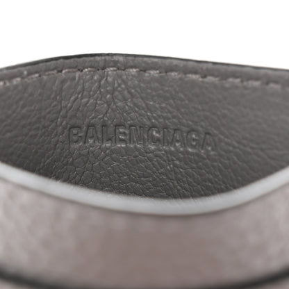 Balenciaga Grained Calfskin Neo Classic Silver Hardware Card Holder Dark Grey 7 of 9