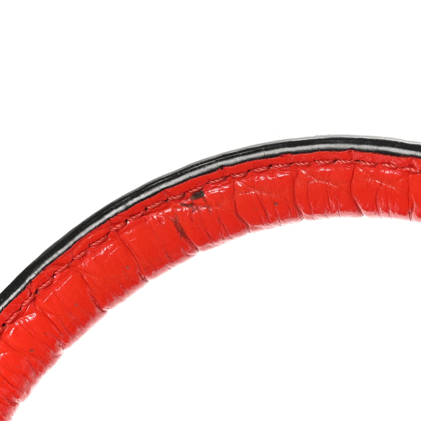 Calfskin Crocodile Embossed Small Antigona Red