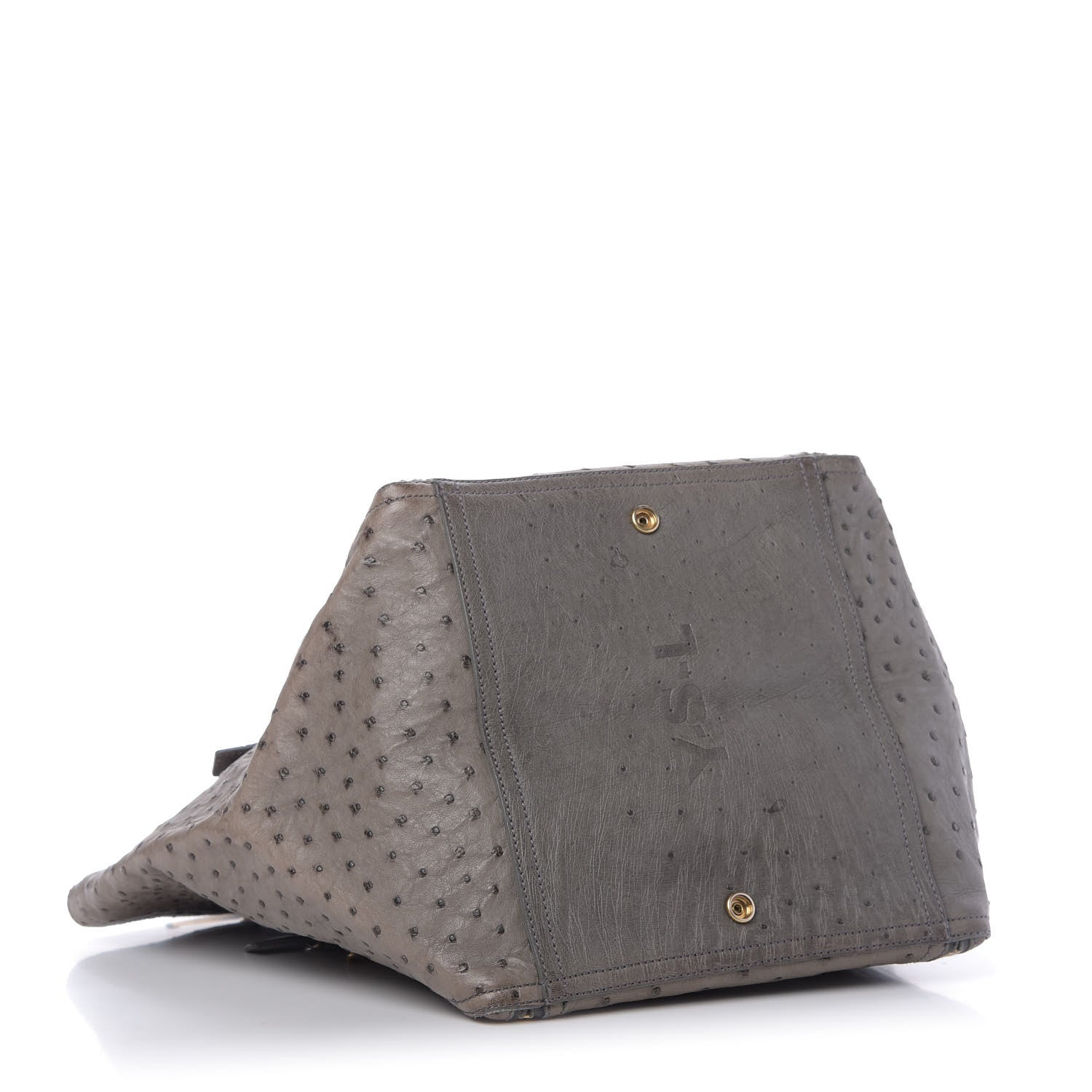 Saint Laurent Ostrich Medium Downtown Olive 4 of 9