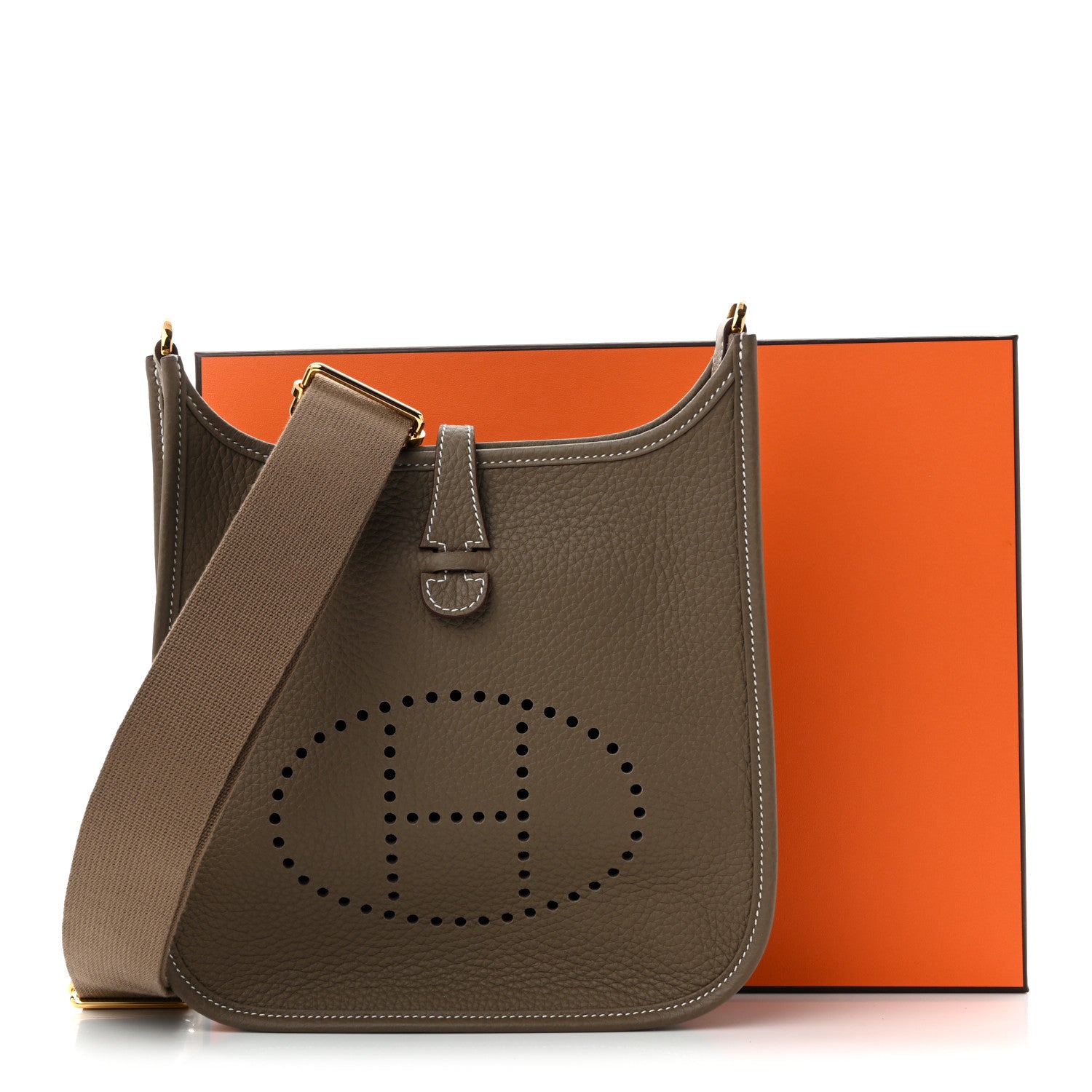 Hermes Taurillon Clemence Evelyne 23 Poche III Etoupe 11 of 11