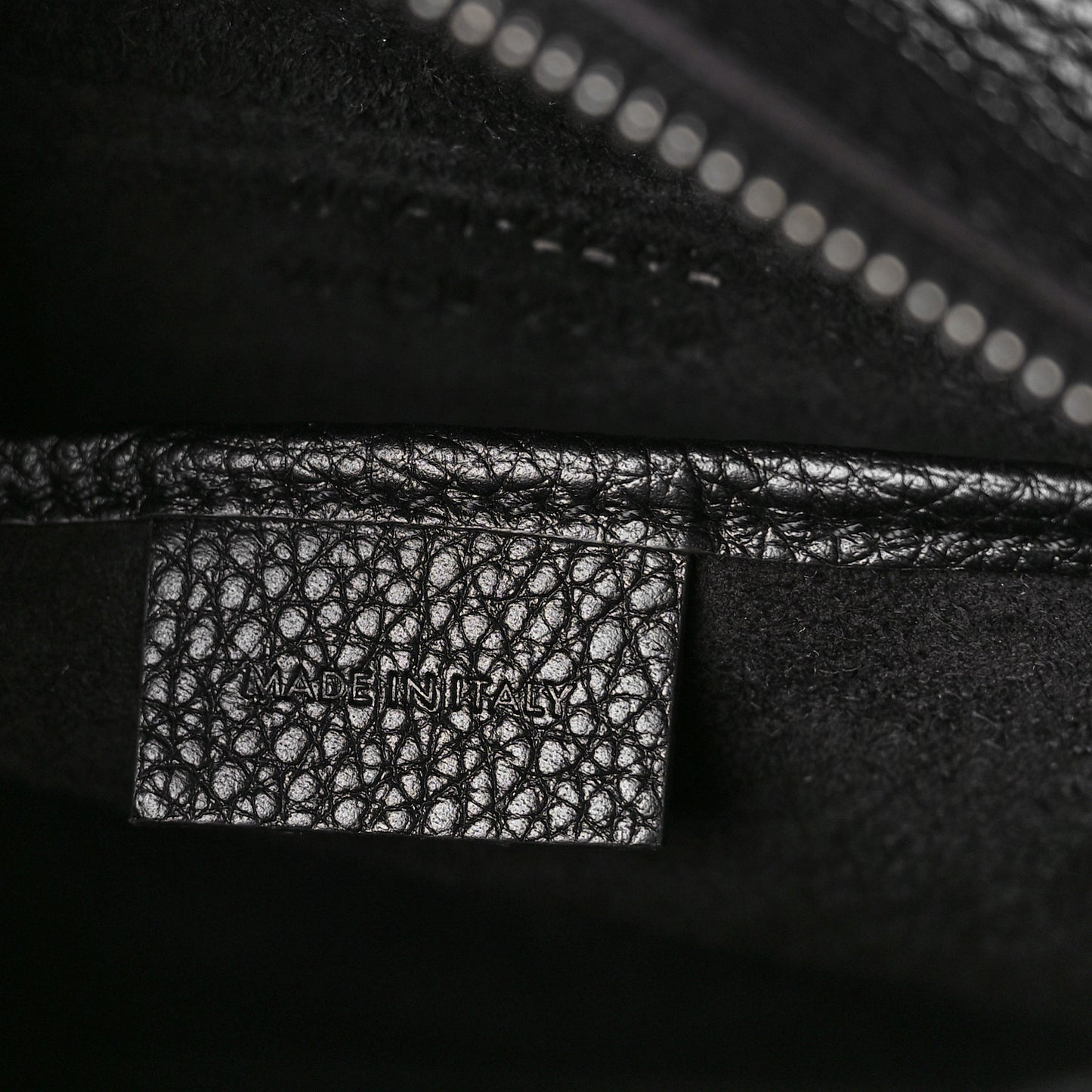 Drummed Calfskin Nano Luggage Black