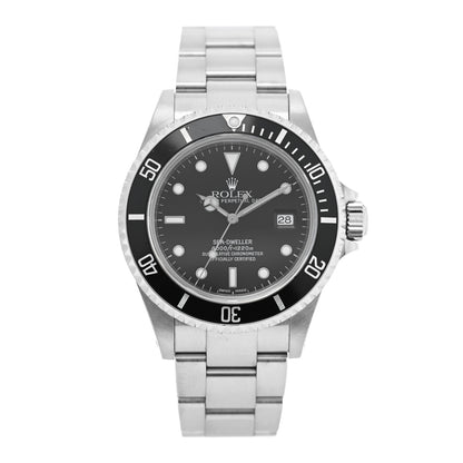 Rolex Stainless Steel 40mm Sea-Dweller Oyster Perpetual Watch Black 16600 1 of 4