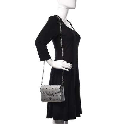 MCM Visetos Large Patricia Wallet On Chain Silver 2 of 9