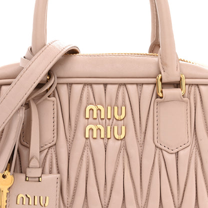 Miu Miu Nappa Matelasse Arcadie Top Handle Bag Cameo Powder Pink 7 of 15