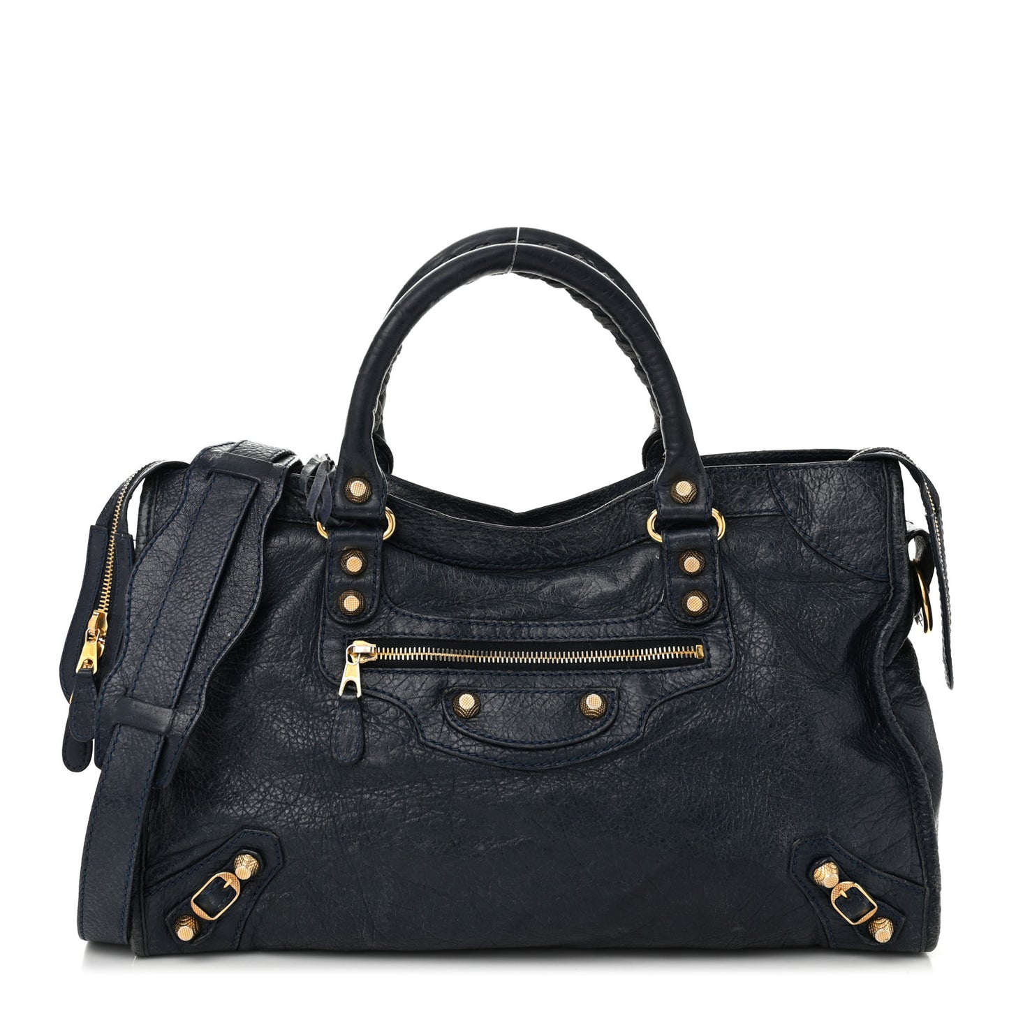 Agneau Giant 12 Gold Hardware City Bleu Obscur